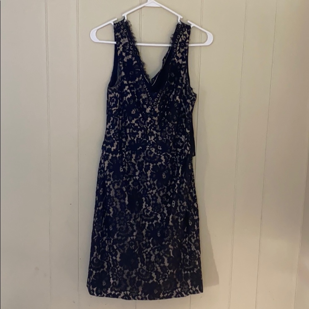 Lace cocktail dress.